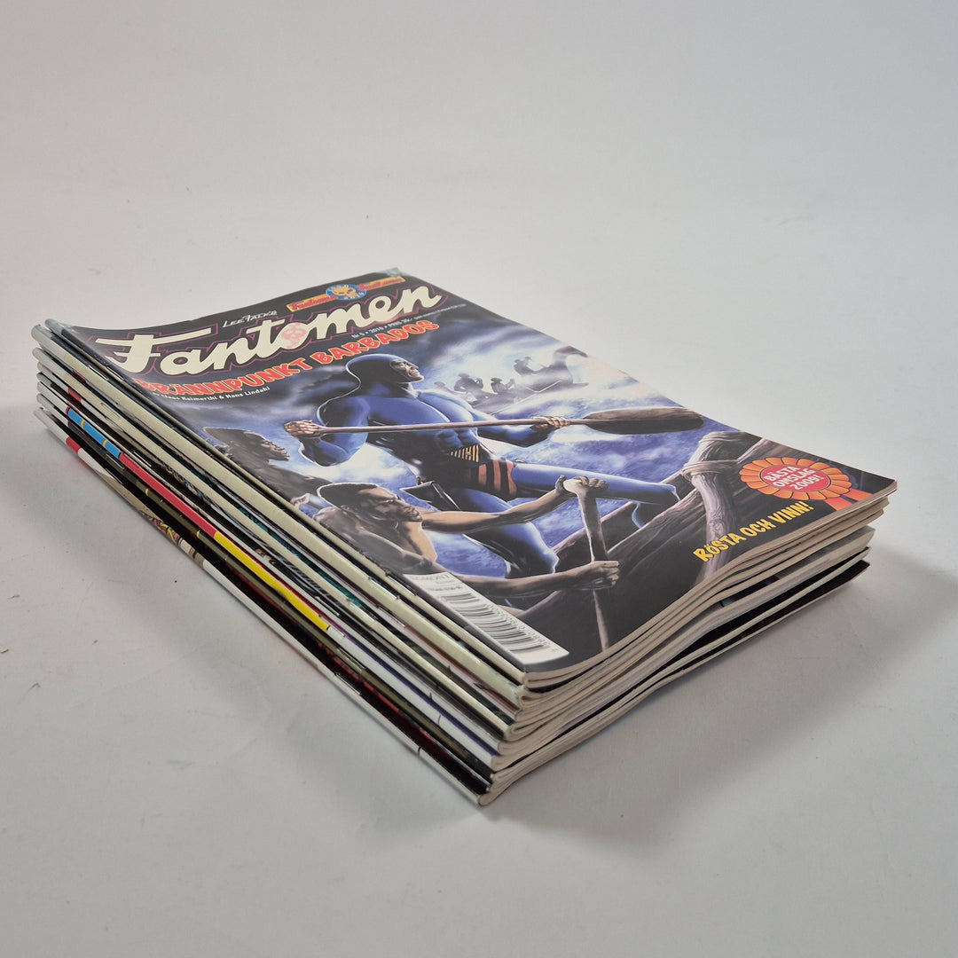 Fantomen serietidningar samlarpaket retro svensk klassiker