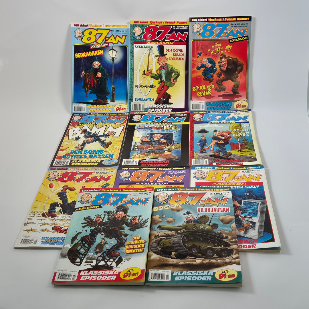 Retro serietidningar 87:an Axelsson samlarpaket