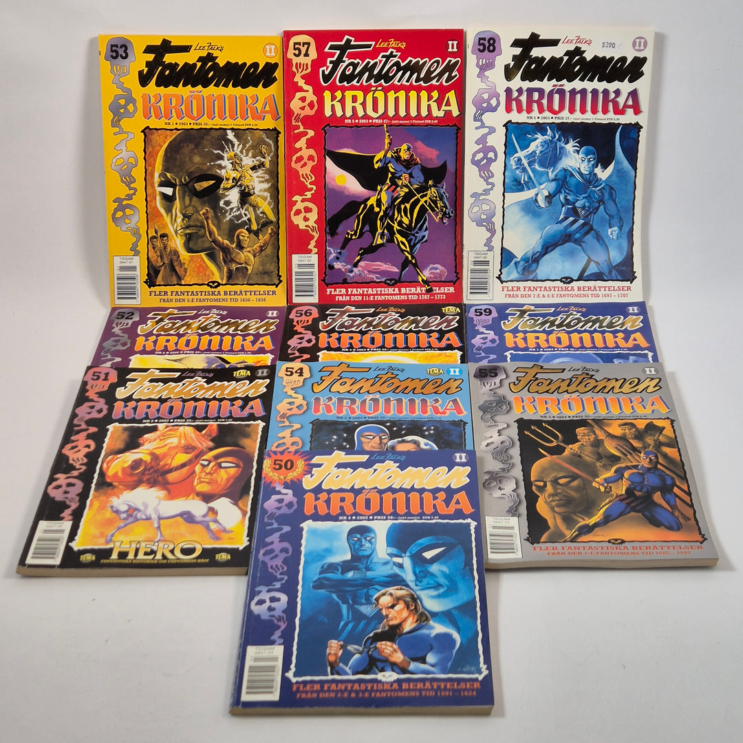 Fantomen Krönika retro samlarpaket 9 nummer