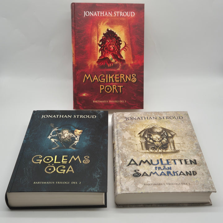Bartimaeus fantasytrilogi inbundna böcker på svenska