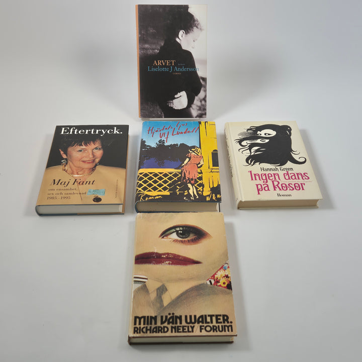 Retro bokpaket fem inbundna romaner