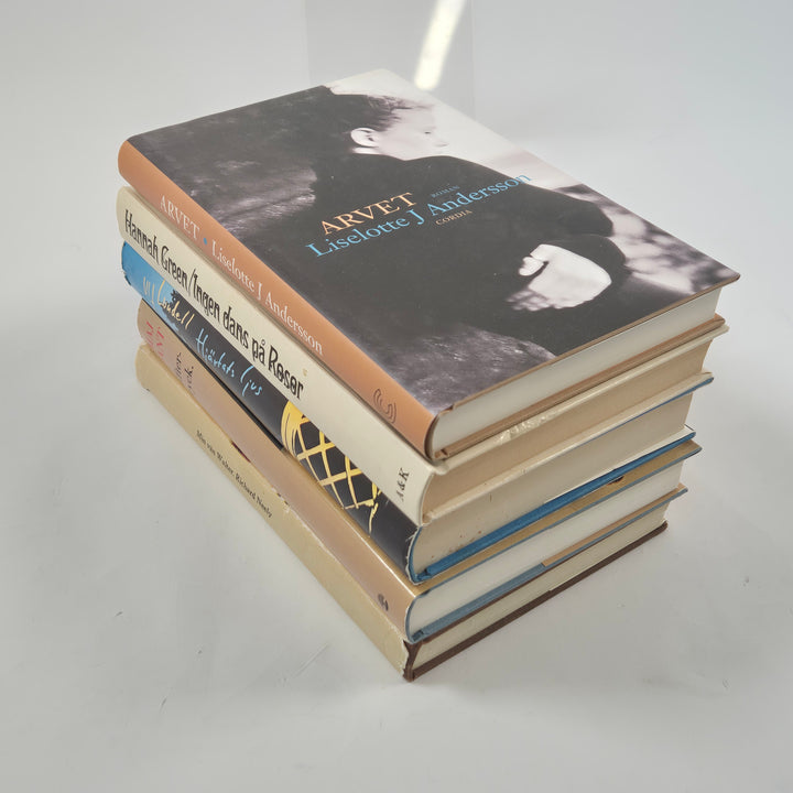 Retro bokpaket fem inbundna romaner