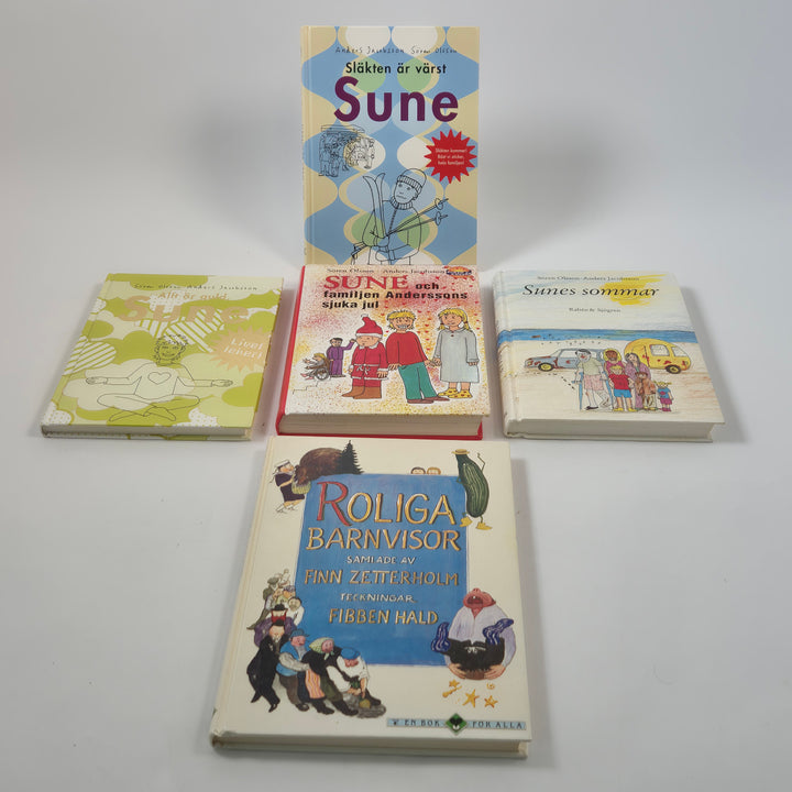 Bokpaket Sune och roliga barnvisor