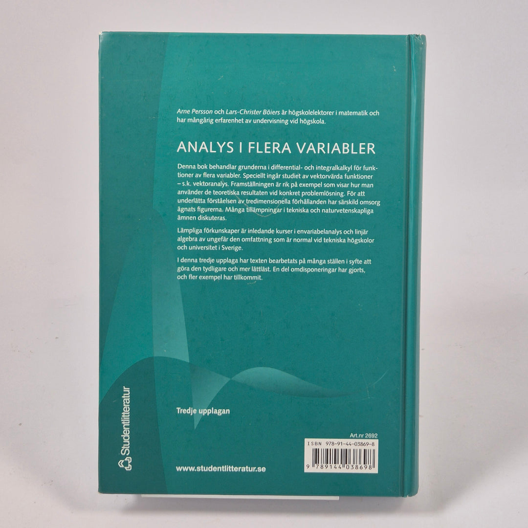 Analys i flera variabler Studentlitteratur begagnad bok