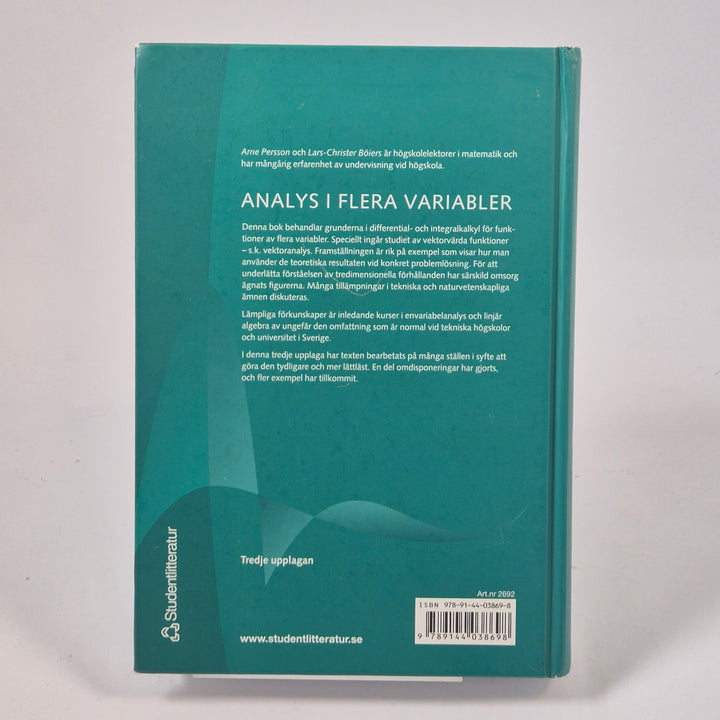 Analys i flera variabler Studentlitteratur begagnad bok
