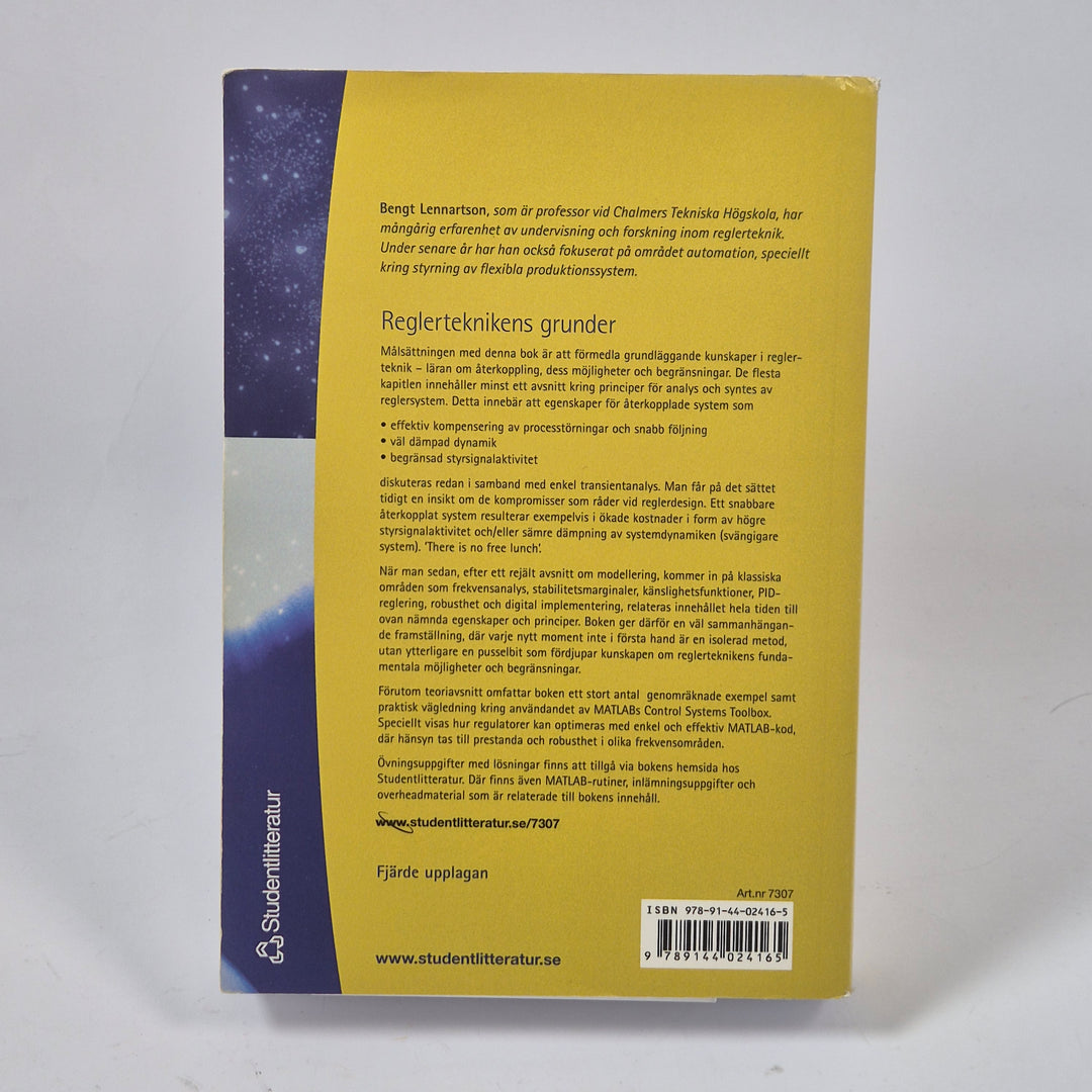 Reglerteknikens grunder kursbok Studentlitteratur begagnad