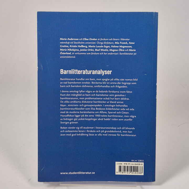 Barnlitteraturanalyser fackbok Studentlitteratur mjukpärm begagnad