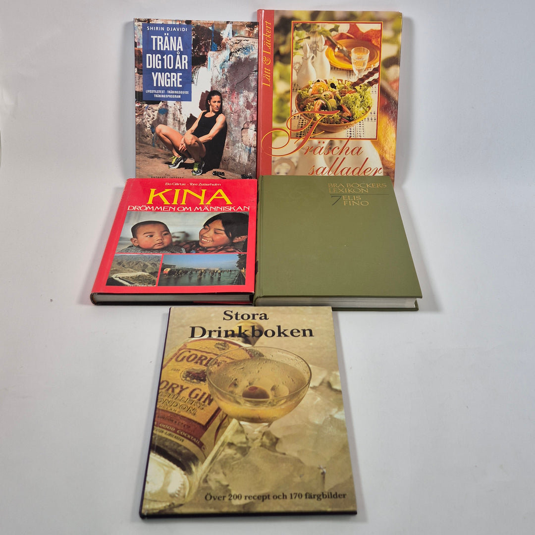 Bokpaket hårdpärm matlagning resor hälsa