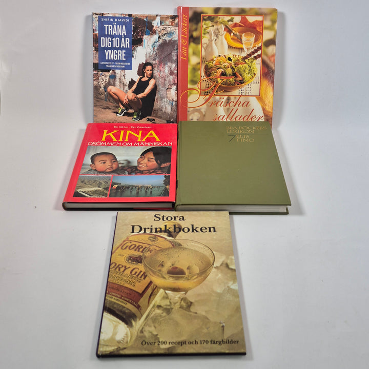 Bokpaket hårdpärm matlagning resor hälsa