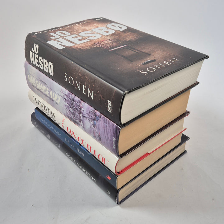 Bokpaket deckare och facklitteratur sex böcker