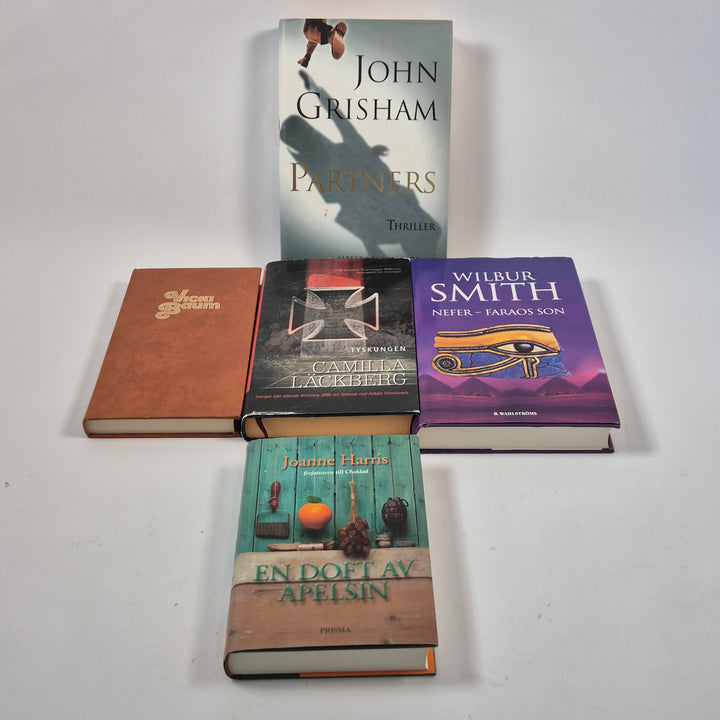 Bokpaket spännande inbundna romaner modern skönlitteratur
