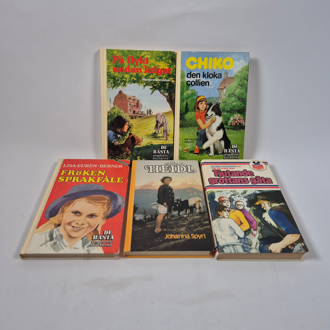 Retro bokpaket fem klassiska ungdomsböcker