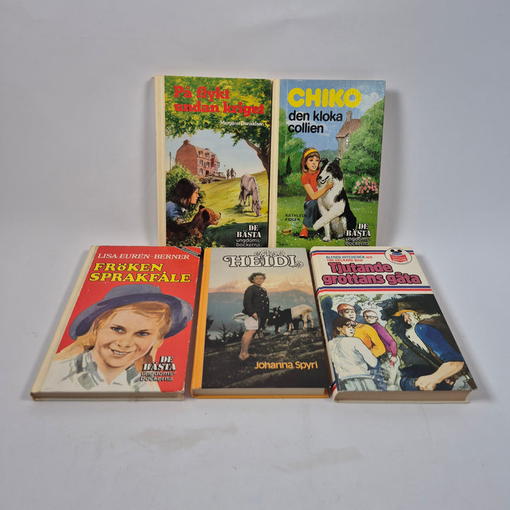 Retro bokpaket fem klassiska ungdomsböcker