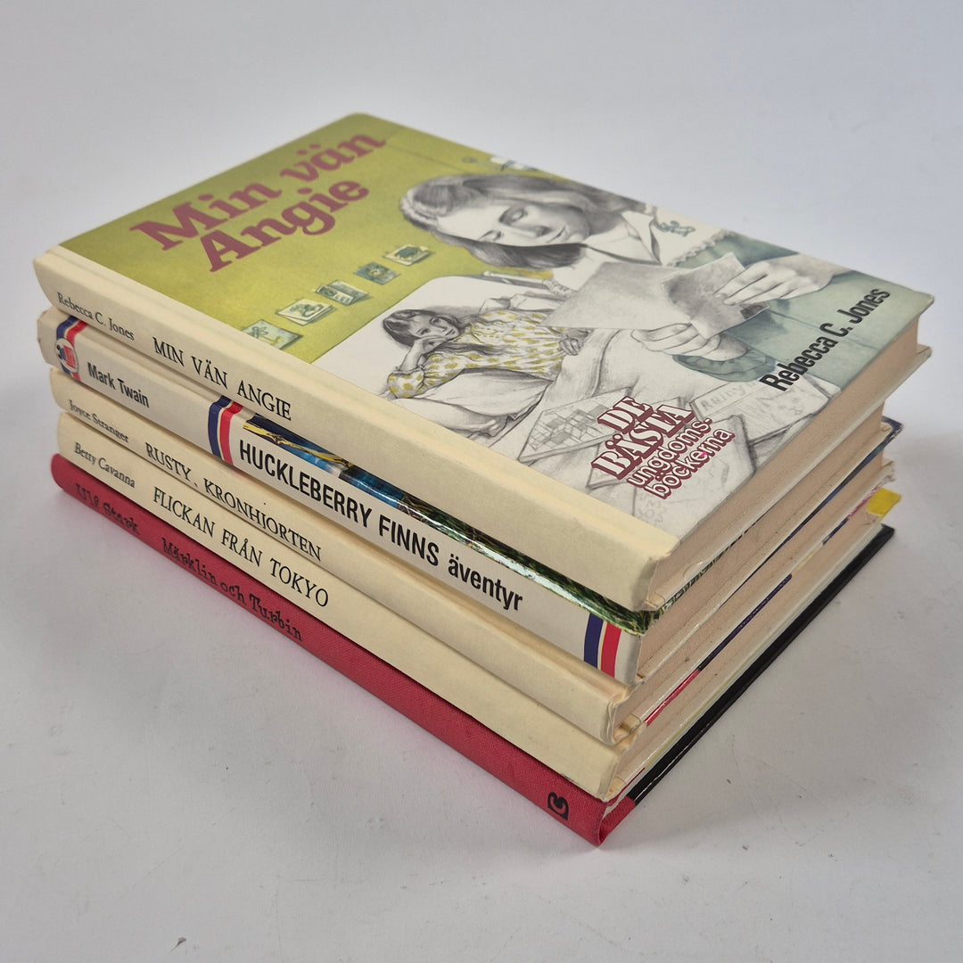 Retro bokpaket fem klassiska ungdomsböcker