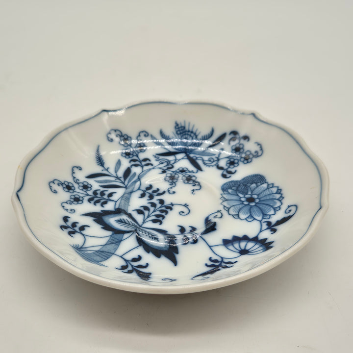 Retro blåvita porslinsassietter Blue Danube Japan