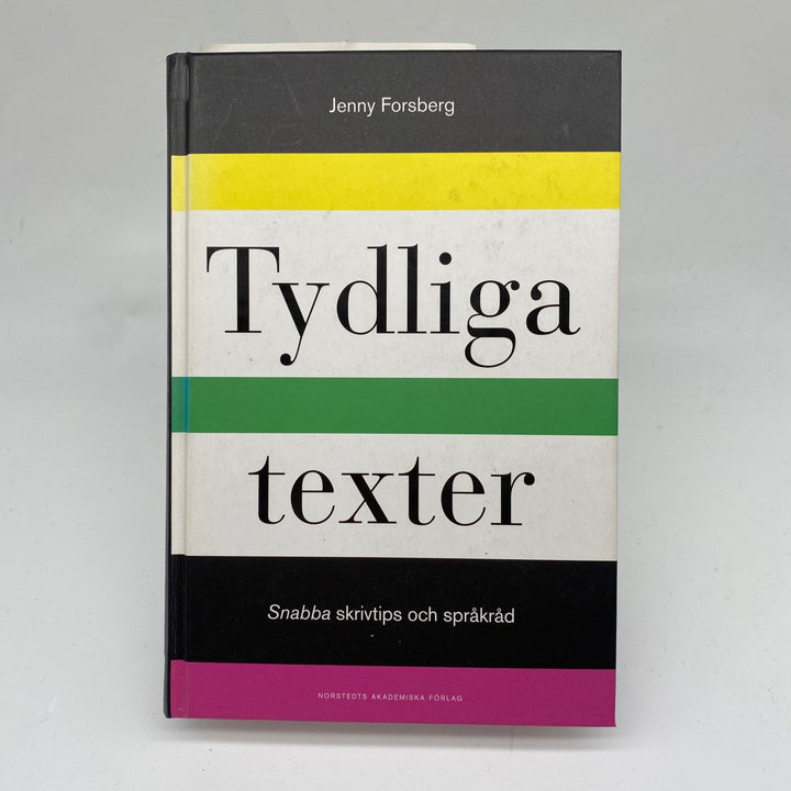 Tydliga Texter av Jenny Forsberg - Skrivtips - Homy Secondhand Online