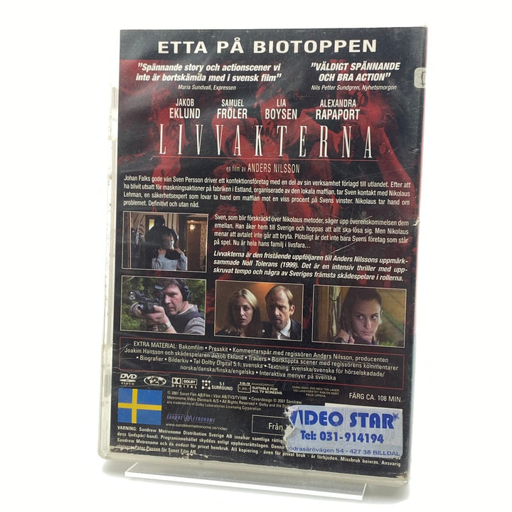 Livvakterna VHS kassett Svensk Thriller - Homy Secondhand Online