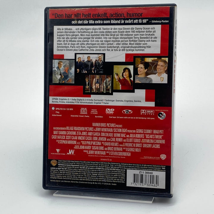 Ocean's Twelve DVD Film Klassisk Heist - Thriller - Homy Secondhand Online