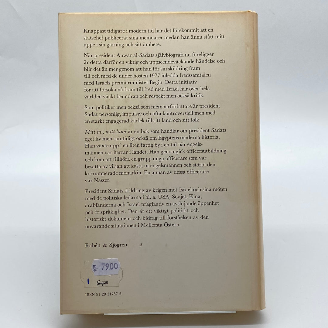 Anwar al-Sadat självbiografi bok vintage