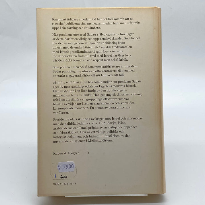Anwar al-Sadat självbiografi bok vintage