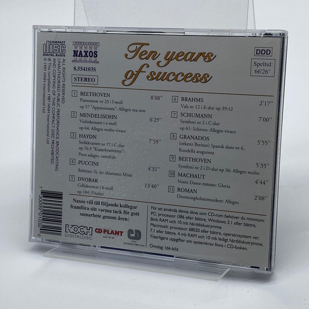 Tio år av musikaliska framgångar - Jubileums CD - Homy Secondhand Online