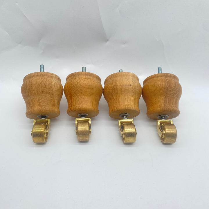 Trämöbler Hjul i Guldton Ø50 mm - Homy Secondhand Online