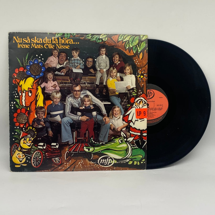 Färgrik Vintage Vinylskiva för Barn - Irene Mats Olle Nisse - Homy Secondhand Online