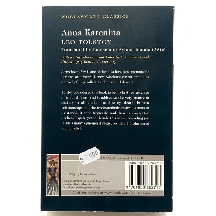 Anna Karenina av Leo Tolstoy klassiker - Homy Secondhand Online