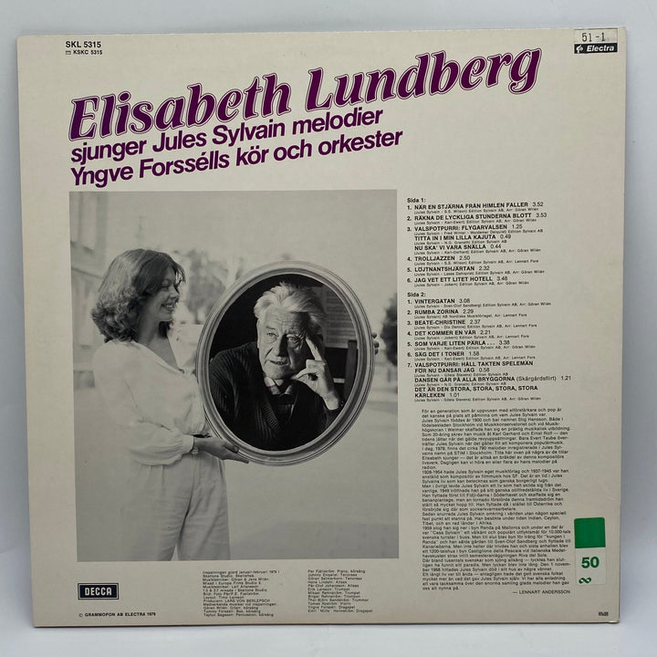 Elisabeth Lundberg Sjunger Nostalgiska Sylvain Melodier - Homy Secondhand Online