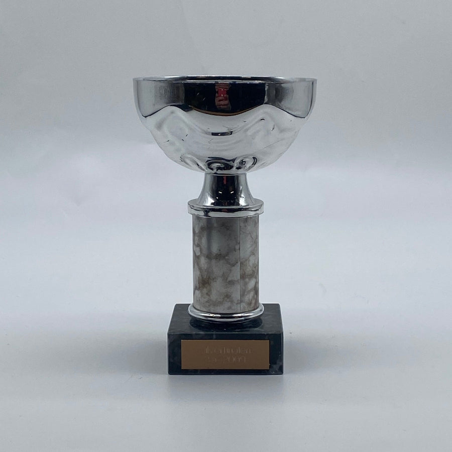 Elegant Marmorfotad Silverpokal från 1991 - Homy Secondhand Online