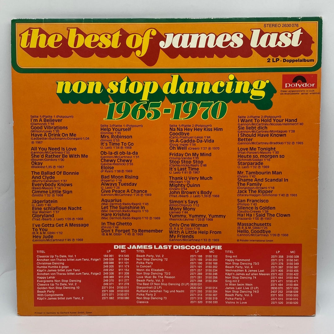James Last - Non Stop Dansmusik 1965 - 1970 Vinyl - Homy Secondhand Online