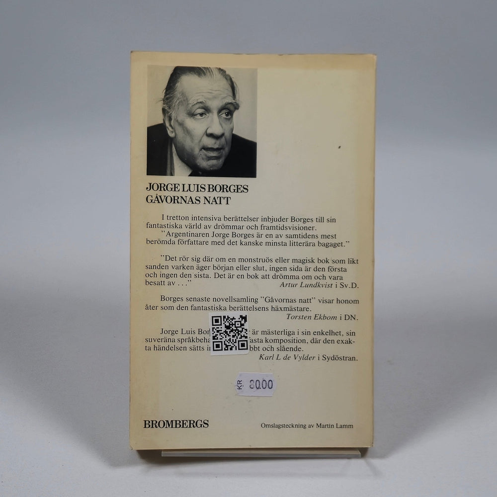 Jorge Luis Borges: Gävornas Natt, Brombergs Förlag - Homy Secondhand Online