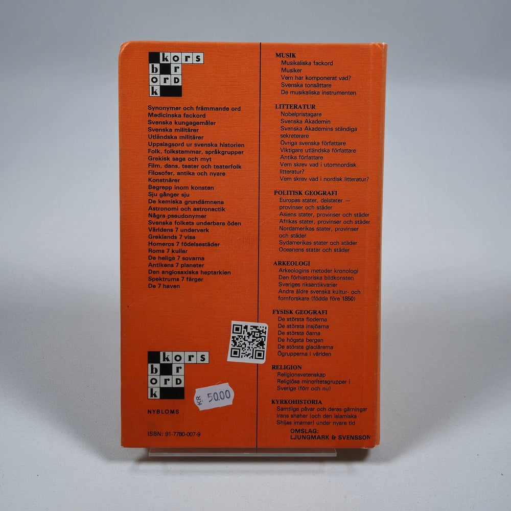 Orange Korsord Bok från Nybloms - Spännande Pussel - Homy Secondhand Online