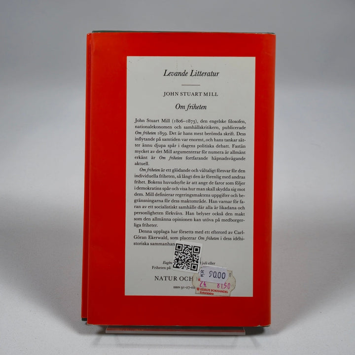 John Stuart Mill – Om Friheten, Klassisk Filosofi - Homy Secondhand Online