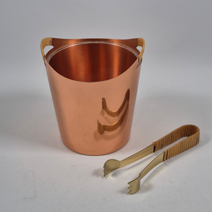 Elegant Kopparhink med Trähandtag - Homy Secondhand Online
