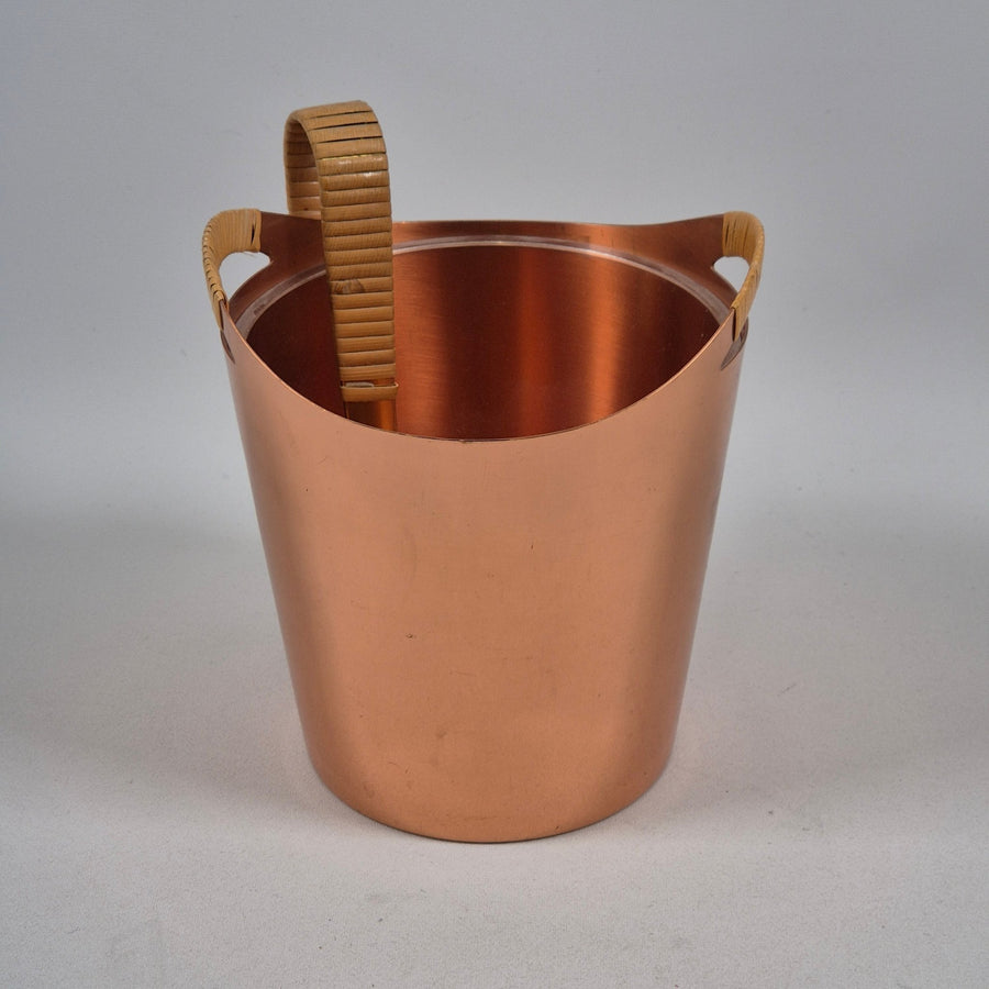 Elegant Kopparhink med Trähandtag - Homy Secondhand Online