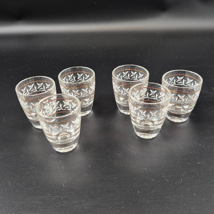 Elegant Karaff och Sex Snapsglas Set - Homy Secondhand Online