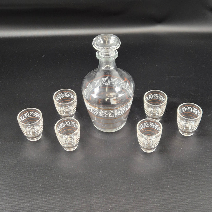 Elegant Karaff och Sex Snapsglas Set - Homy Secondhand Online