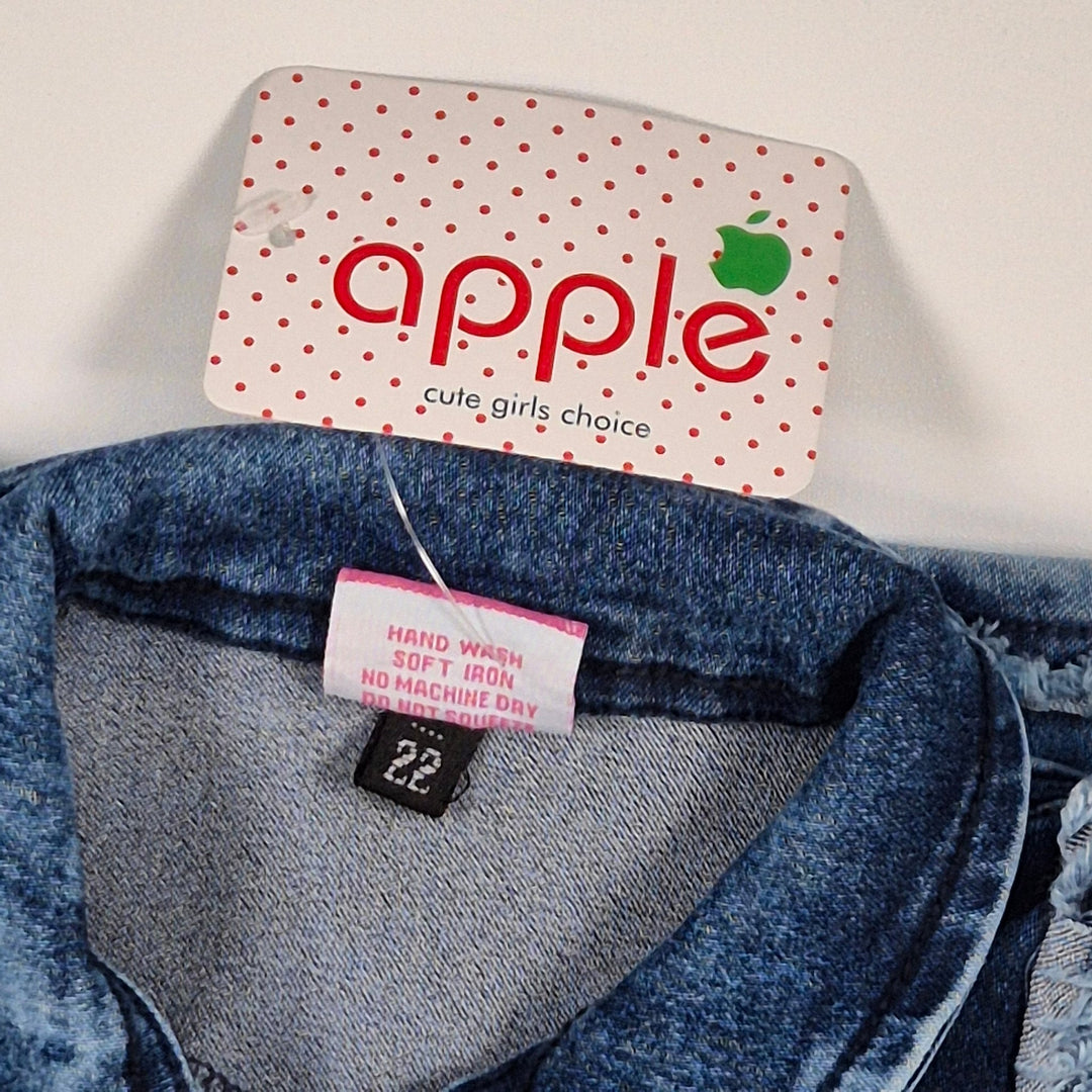 Ärmlös Jeansklänning med Dekorativa Märken - Homy Secondhand Online