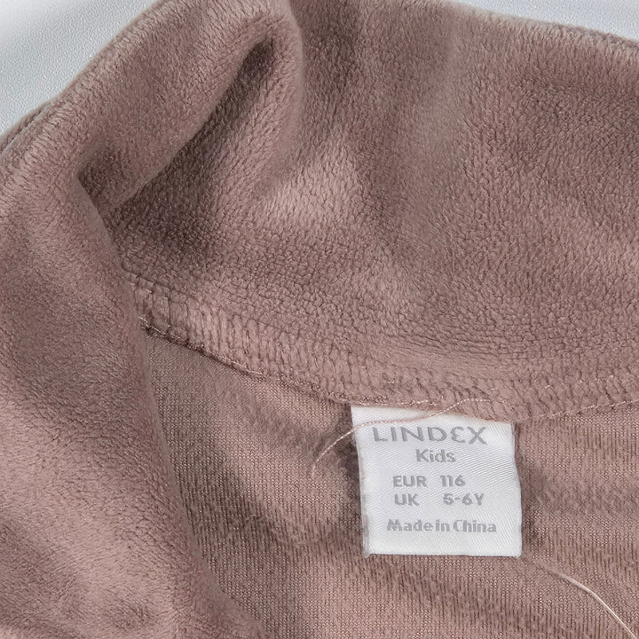 Brun Fleece Tröja med Halvdragkedja - Homy Secondhand Online