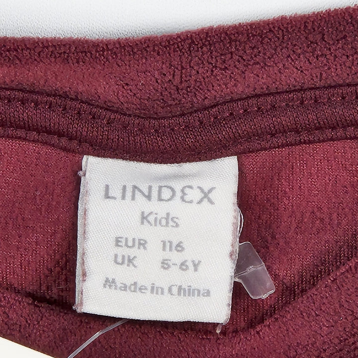 Vinröd Sweatshirt med Hjärtdetalj, Unisex - Homy Secondhand Online