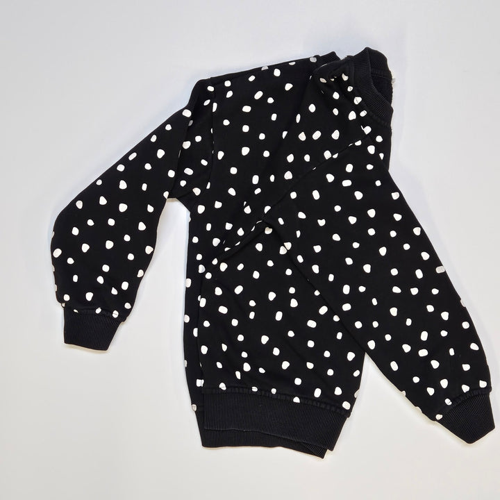 Svart tröja med vita prickar för barn - Homy Secondhand Online
