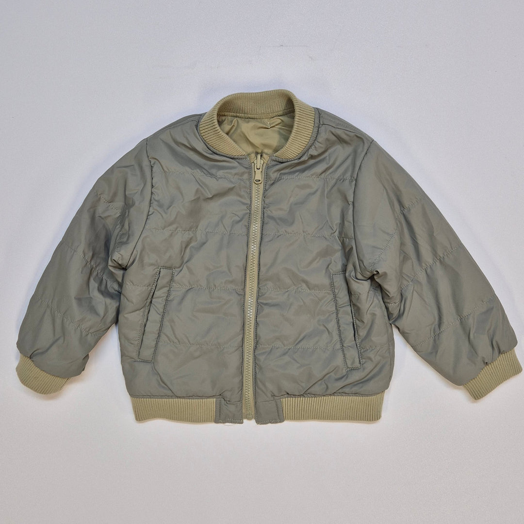 Olivgrön Bomberjacka i Retrostil för Herr - Homy Secondhand Online