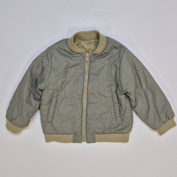 Olivgrön Bomberjacka i Retrostil för Herr - Homy Secondhand Online