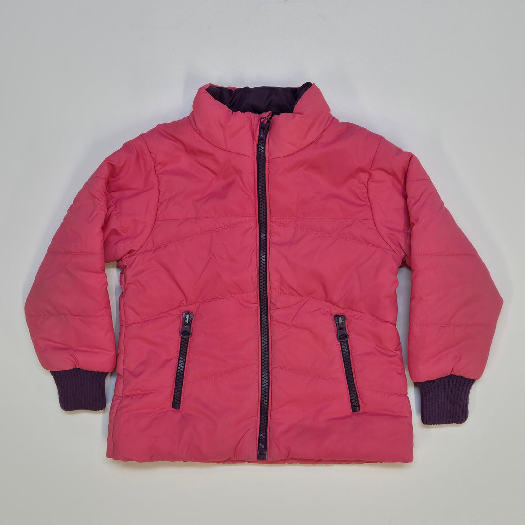 Varm Rosa Barnjacka med Dragkedjor - Homy Secondhand Online