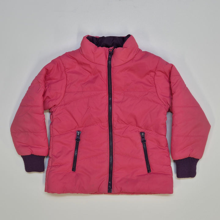 Varm Rosa Barnjacka med Dragkedjor - Homy Secondhand Online