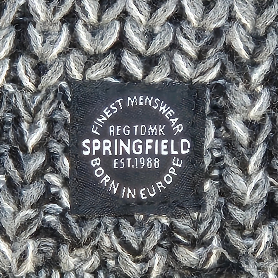 Elegant Stickad Grå Poncho med Knapp - Homy Secondhand Online