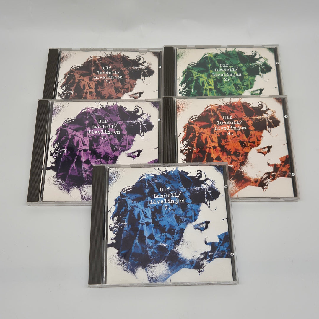 Samling av Ulf Lundell CD - skivor i färg - Homy Secondhand Online