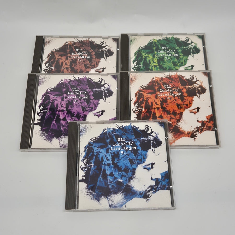 Samling av Ulf Lundell CD - skivor i färg - Homy Secondhand Online