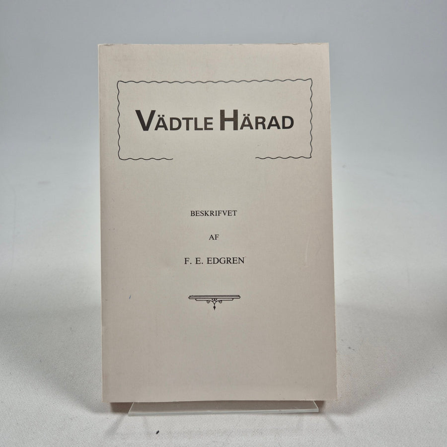 Vädtle Härad av F.E. Edgren - Historisk Bok - Homy Secondhand Online